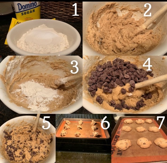 This is a step by step guide on how to make the cookies
