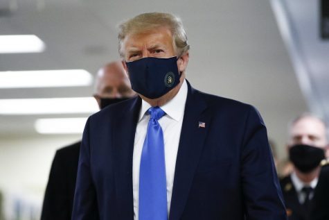 President Trump in a Mask.